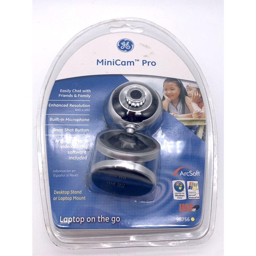 New GE Minicam Pro 98756 Web Cam Snapshot Button Sealed